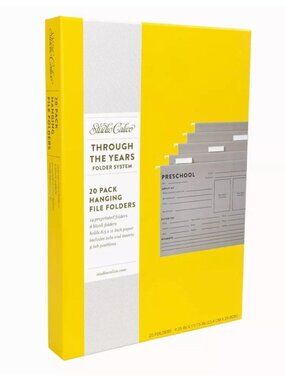 Studio Calico 20-Pack Hanging File Folders Through The Years Folder System Prepr